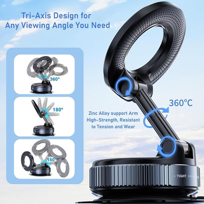 Torquexx™ 360° Adjustable Vacuum Magnetic Phone Holder