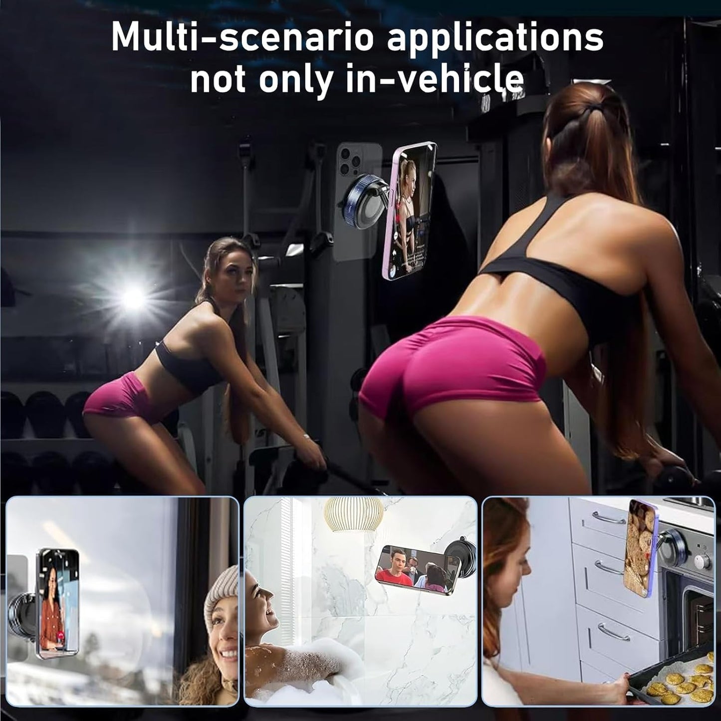 Torquexx™ 360° Adjustable Vacuum Magnetic Phone Holder
