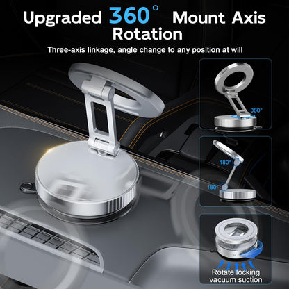 Torquexx™ 360° Adjustable Vacuum Magnetic Phone Holder